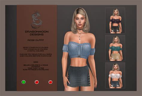 Second Life Marketplace Dd Rose Outfit