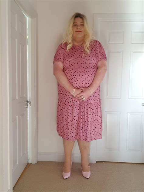 New Pink Polka Dot Dress R Crossdressing