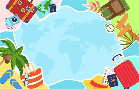 colorful tourism day background  vector art  vecteezy