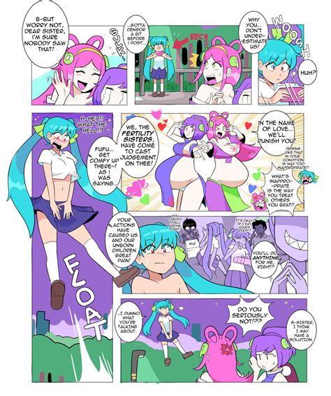 Rule 34 3girls Anger Vein Big Ass Big Belly Big Breasts Blue Hair