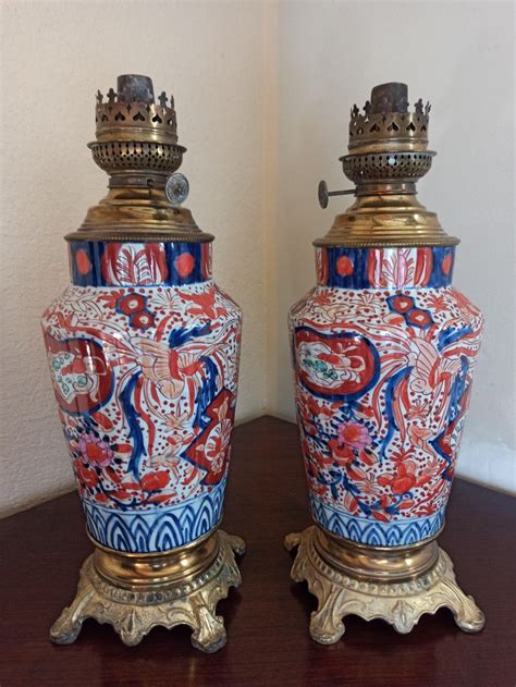 Proantic Pair Of Imari Lamps