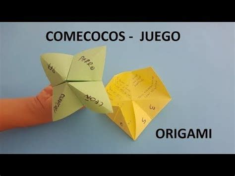 Comecocos Sacapiojos Origami Youtube Comecocos Como Hacer Un