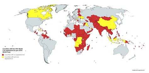 Countries With Few Fifa World Cup Appearances [6300x3095] R Mapporn