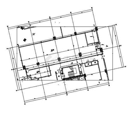 某地区国际大厦平面建筑图办公综合体土木在线