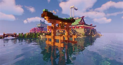 10 Easy Japanese Torii Gate Designs Minecraft Map