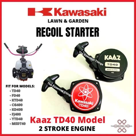 Recoil Starter 2 Stroke Grass Cutter Td40 Fd40 Kaaz Kawasaki Motor Engine Complete Assembly