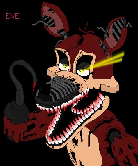 Pixilart Nightmare Foxy By SpecterSkull