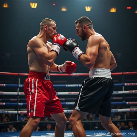 boxing match scene stable diffusion