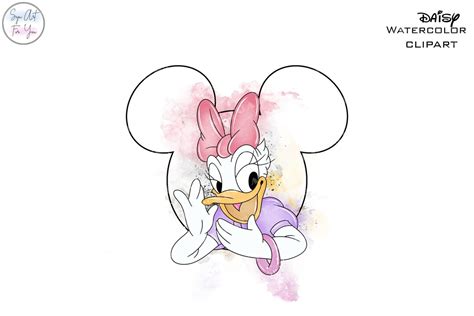 Daisy Duck Clipart, Daisy Duck Png, Daisy Duck, Minnie Mouse Png ...