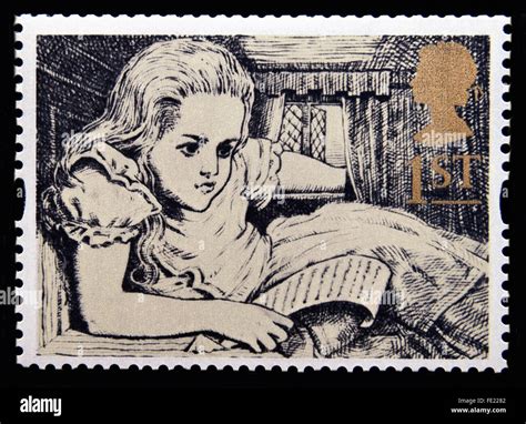 Alice In Wonderland Stamp Banque De Photographies Et Dimages à Haute