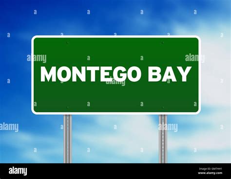 Montego Bay Highway Sign Stock Photo Alamy