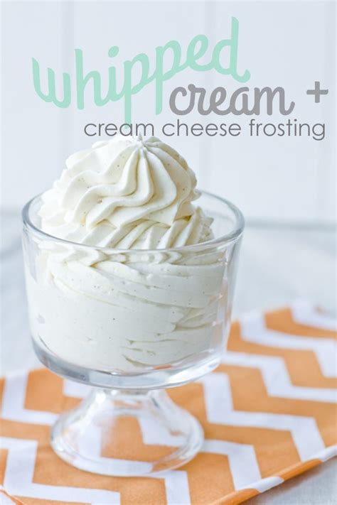 Whipped Cream And Cream Cheese Frosting Recipe