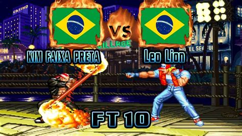 Real Bout Fatal Fury KIM FAIXA PRETA BRA VS BRA Leo Lion Rbff1