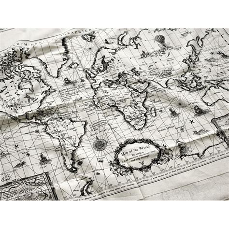 Large World Map Cloth Backdrop Travel Theme Decor Dreamscaper Sg