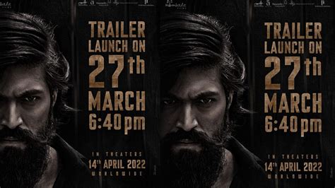 Yash’s ’kgf Chapter 2’ Trailer Gets A Release Date All Set To Drop On March 27