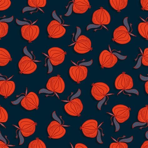 Premium Vector Apples Fruit Vector Seamless Pattern