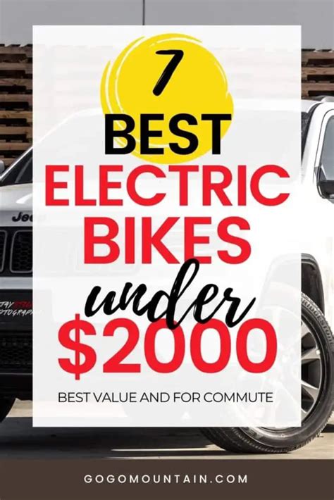 7 Best Electric Bikes Under 2000