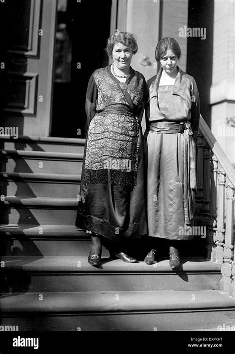 AMERICAN SUFFRAGISTS Emmeline Pethwick Lawence At Left And Alice Paul