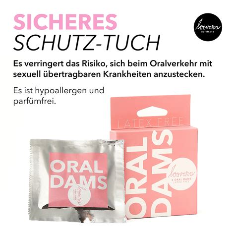 Loovara Oraltücher Schutztücher latexfrei 18 Stück ORAL DAMS LATEX