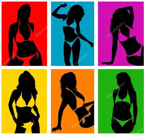 Women In Bikini Stock Vector Bogalo 7322988