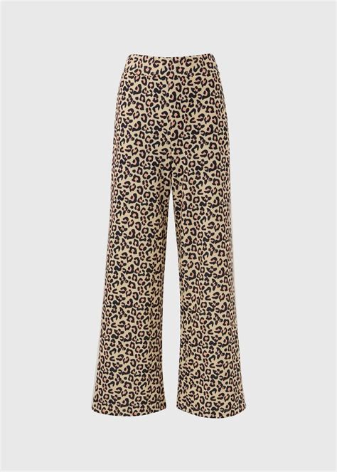 Brown Leopard Print Wide Leg Joggers Matalan