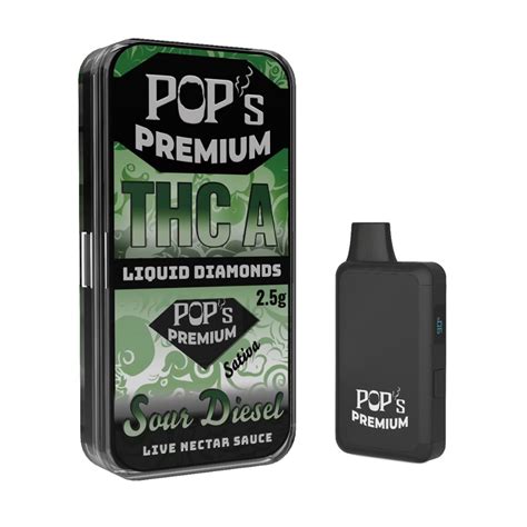 Sour Diesel Sativa Thca Liquid Diamonds 2 5g Disposable Vape