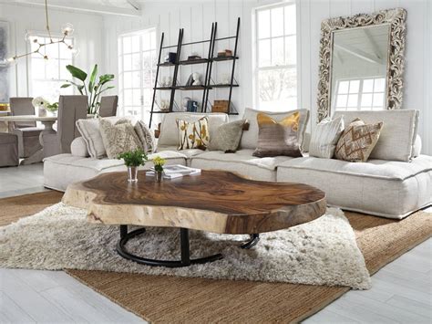 Live edge slab coffee table - Wholesale Design Warehouse Fine Furniture