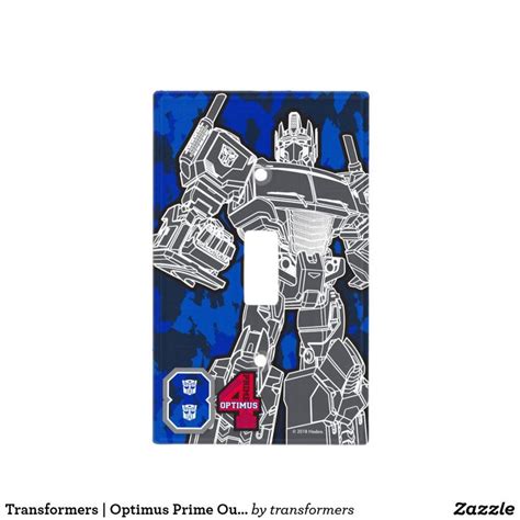 Transformers Optimus Prime Outline Camo Light Switch Cover