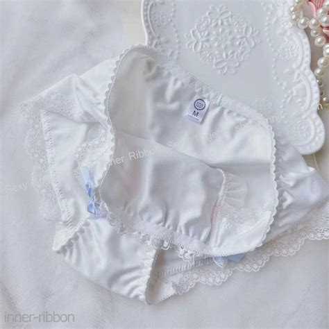 楽天市場下着 ショーツ ランジェリー スタンダード フルバック 小花刺繍 フリル レース リボン 可愛い キュート ラブリー 通販 lingerie レディース 女性 女子 学生 M L