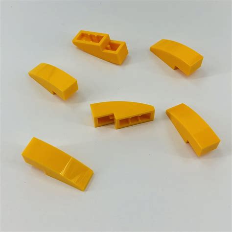 50950 LEGO Parts Slope Curved 3x1 No Studs BRIGHT LIGHT ORANGE 6 EBay