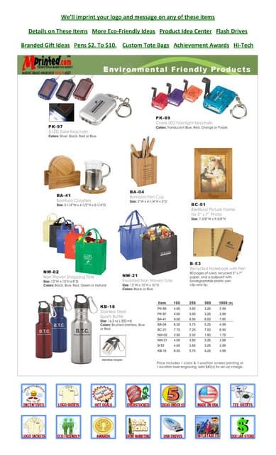 Eco-friendly Promotional Products | PDF | Free Download