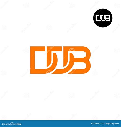 Letter DDB Monogram Logo Design Cartoon Vector | CartoonDealer.com ...