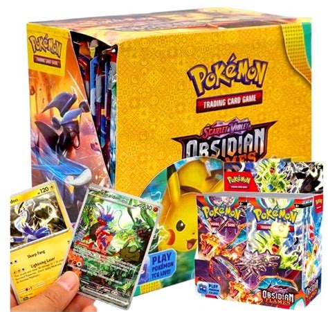 POKEMON KARTY OBSIDIAN FLAMES MEGA BOX 360 KART KOLEKCJONERSKICH Stan