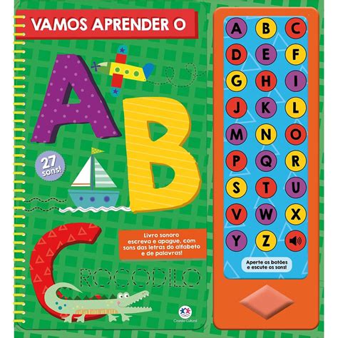 Livro Sonoro Abc Vamos Aprender Shopee Brasil