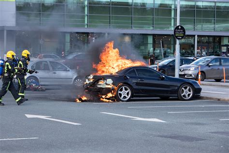 PICTURES Dramatic Scenes As Longford Fire Service Extinguish Car