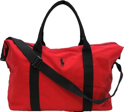 Ralph Lauren Polo Red Mens Holdall Travel Gym Weekend Duffle