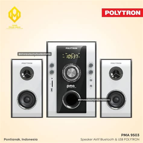 Jual Polytron Speaker Aktif Bluetooth Remote Control Usb Input