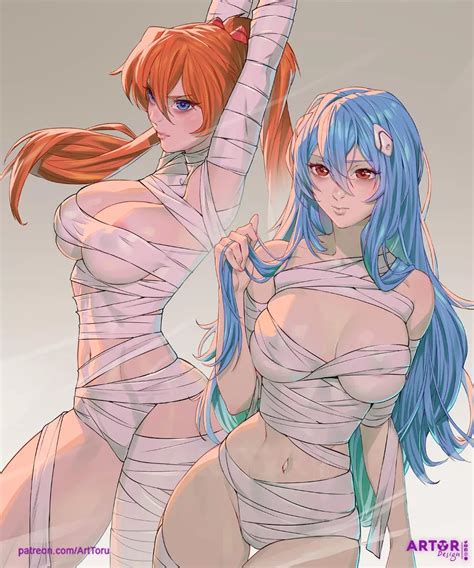 Asuka Rei Arttoru Neon Genesis Evangelion Nudes Rule Nude