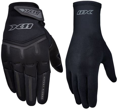 Kit Luva X11 Fit X Touchscreen Luva X11 Thermic Segunda Pele Motociclista