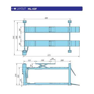 Elevador Columnas Alineaci N Heshbon Kg V Mod Hl F Maktools Cl