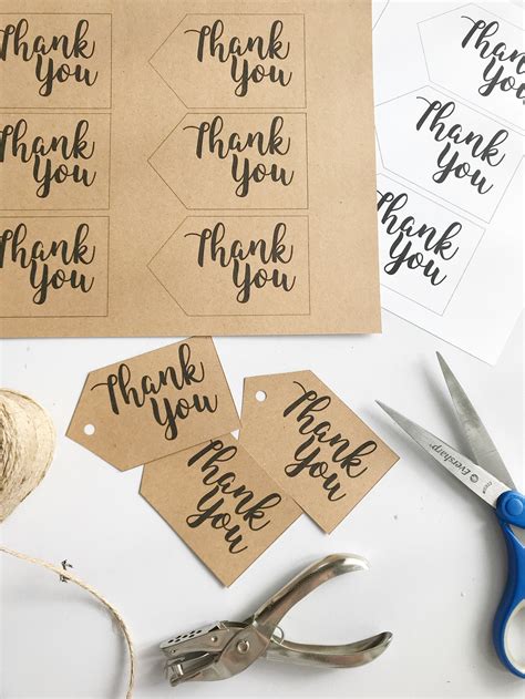 Printable Free Printable Printable Thank You Tags