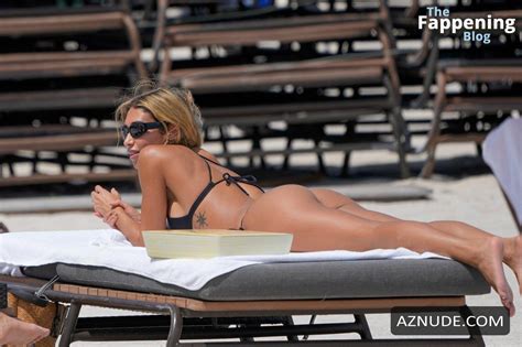 Chantel Jeffries Sizzles In Miami Beach In A Black Bikini AZNude