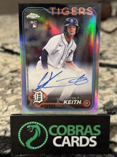 Topps Chrome Colt Keith Refractor Auto Ebay