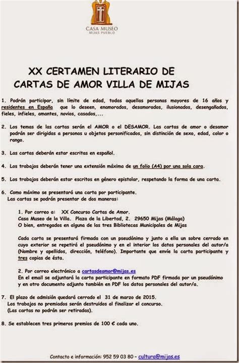 Biblioteca Del Ies Sierra De Mijas Xx Certamen Literario De Cartas De