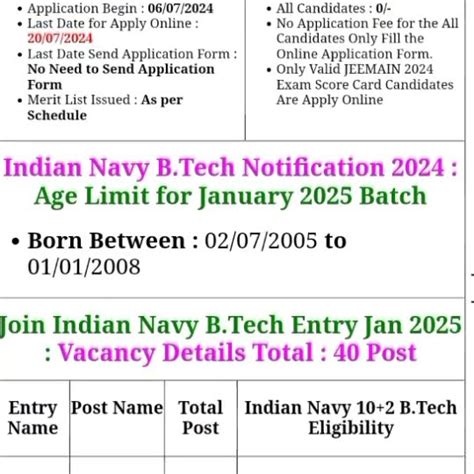 Indian Navy B Tech Notification 2024 Short Shorts Trending