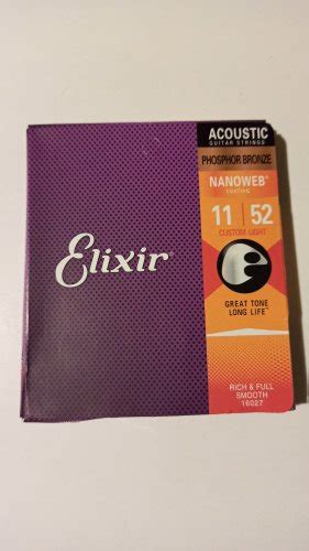 Elixir Pb Nw Cl Nanoweb Phosphor Bronze Acoustic Custom Light