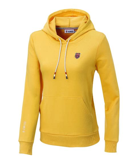 K Swiss Terry Hoodie連帽上衣 女 黃 Pchome 24h購物