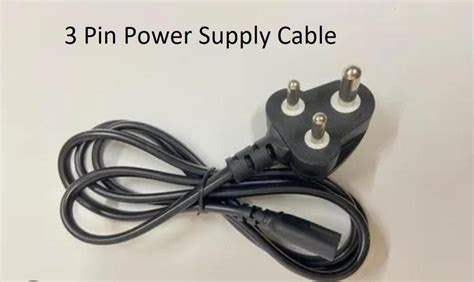 PVC Coated 3 Pin Power Supply Cable For Electric Appliance 220V At Rs