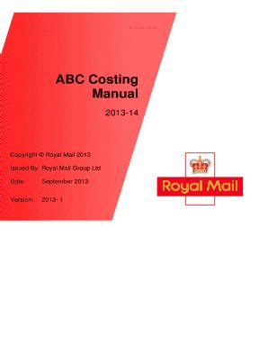 Fillable Online ABC Costing Manual Fax Email Print PdfFiller