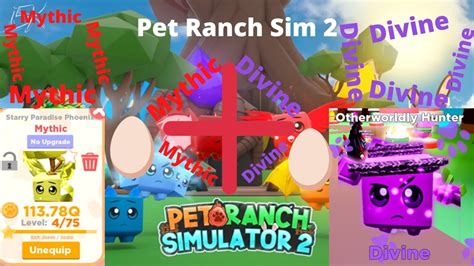 Roblox Pet Ranch Sim I Got A Starry Mythic Paradise Phoenix Divine